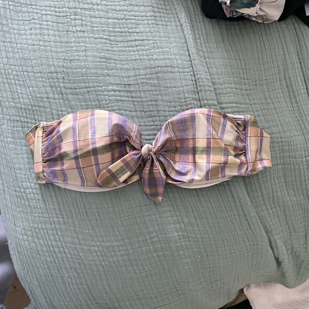 Zimmermann Purple and Pink Bandeau with Elegant Bow